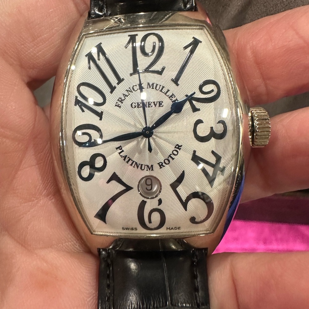 Franck Muller 18k Solid White gold Extra Large Casa Blanca Watch #8880